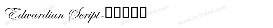 Edwardian Script字体转换